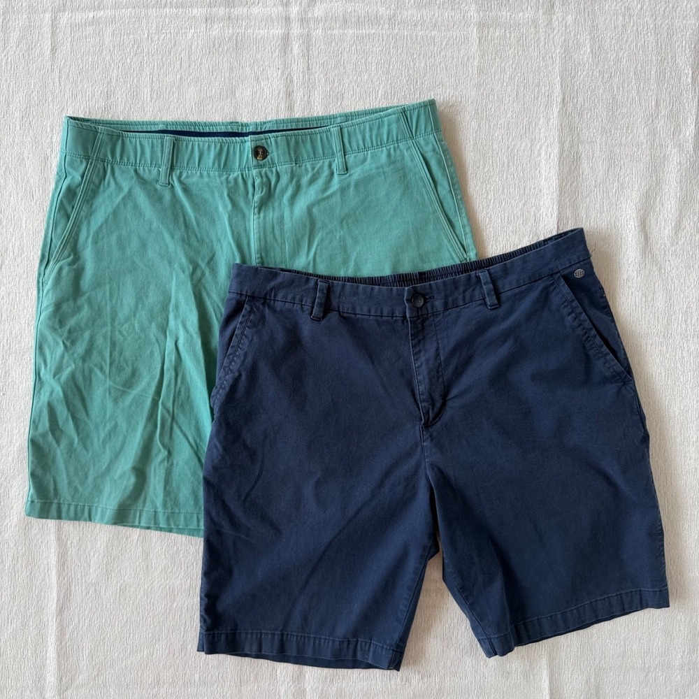 Mens Chino Shorts Bundle Size 38 Adidas Nat Nast Blue Green Casual Golf